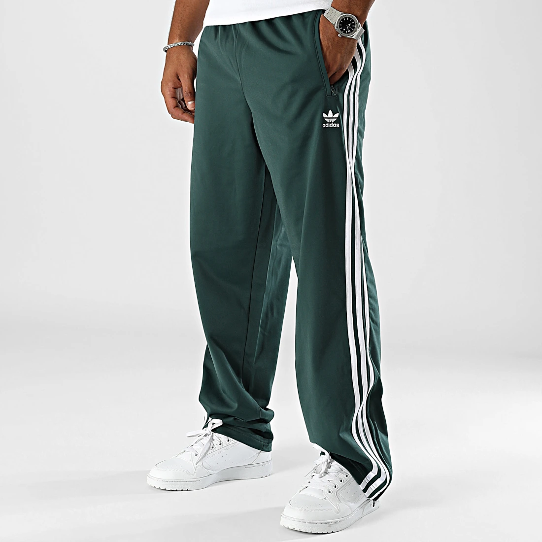 Pantalon Jogging A Bandes Firebird IY9899 Vert