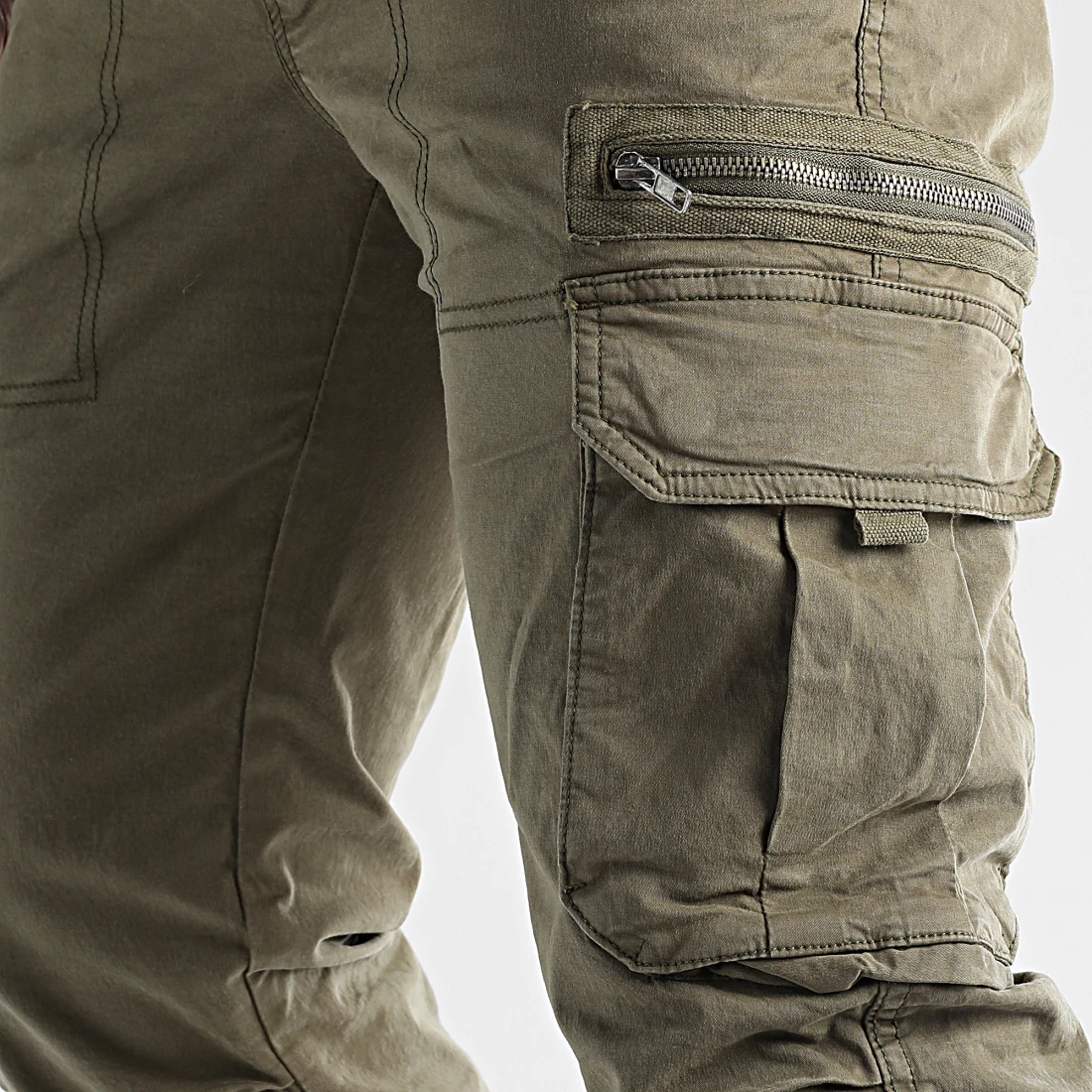 Pantalon Cargo 0171 Vert Kaki – Image 3