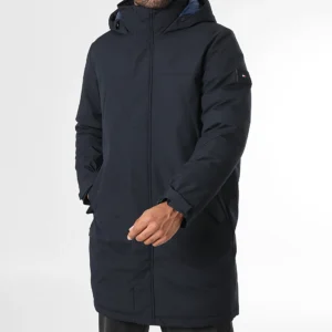 Parka Capuche Tech Hooded Padded 1362 Bleu Marine