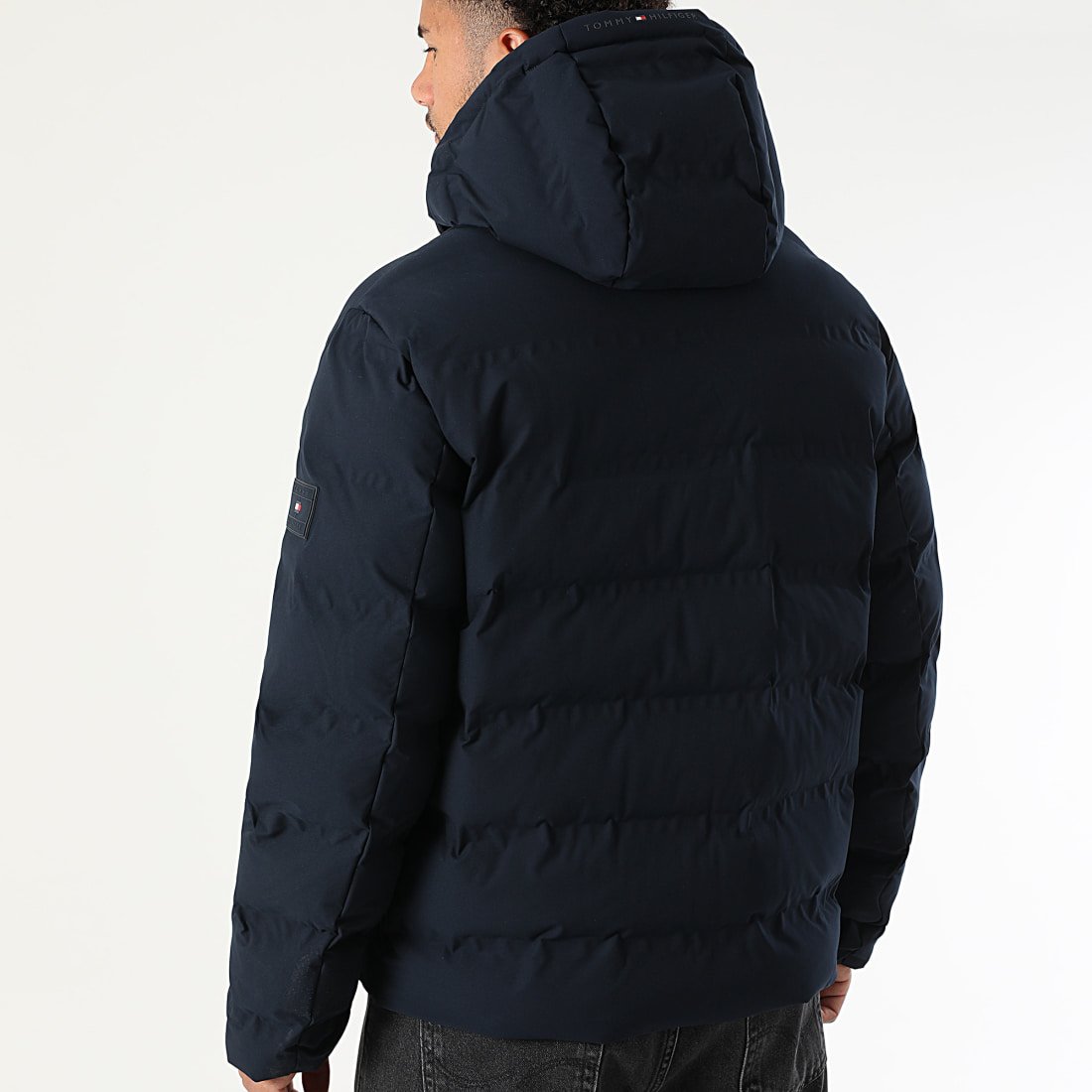 Doudoune Capuche Tech Heat Sealed 0637 Bleu Marine – Image 3